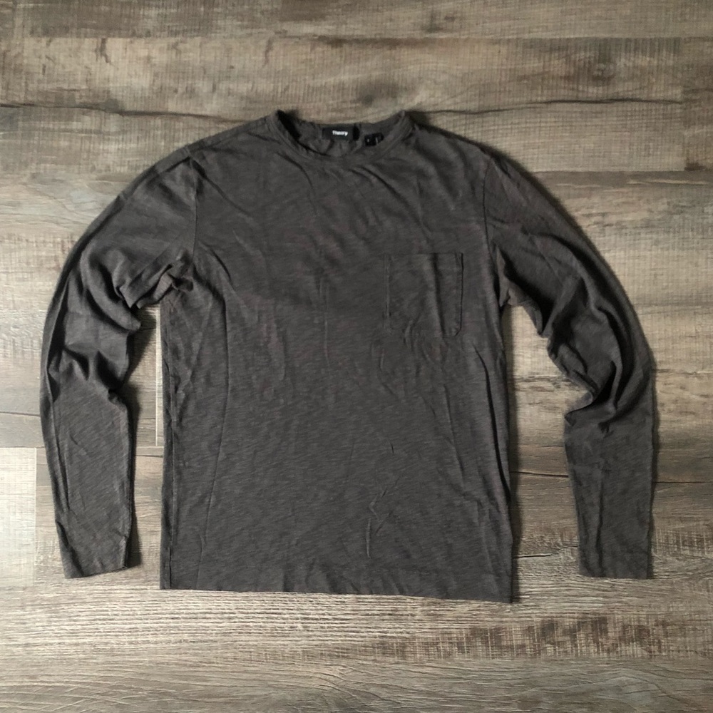 Theory Long Sleeve Pocket Tee